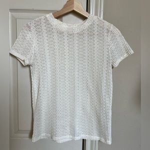Zara cream knit shirt